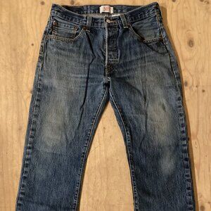 COPY - Vintage Levi 501 Jeans-Natural Distress Denim-Vintage Denim